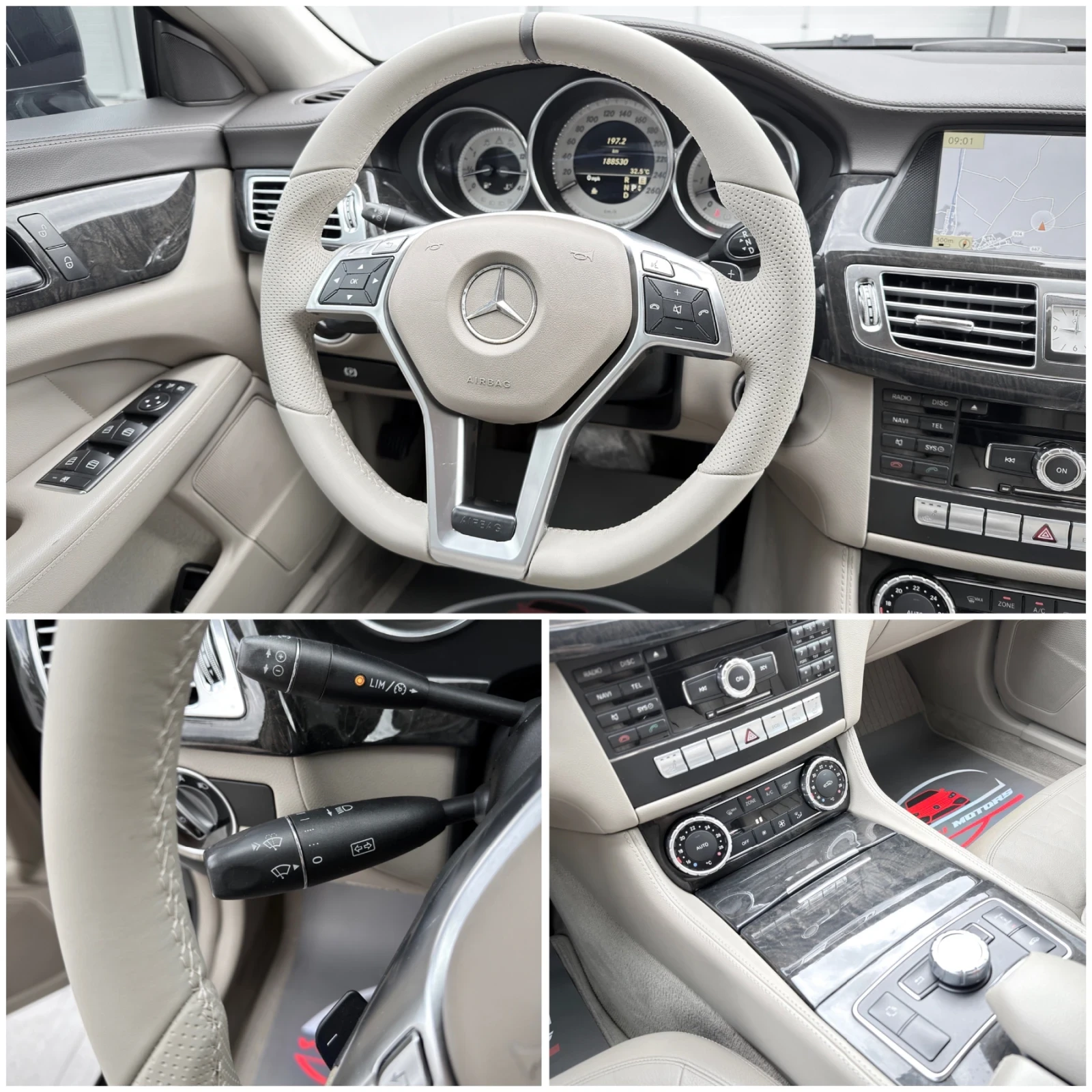 Mercedes-Benz CLS 350 AMG / SHADOW LINE / ALL BLACK EDITION / 3xTV, снимка 12 - Автомобили и джипове - 55664358
