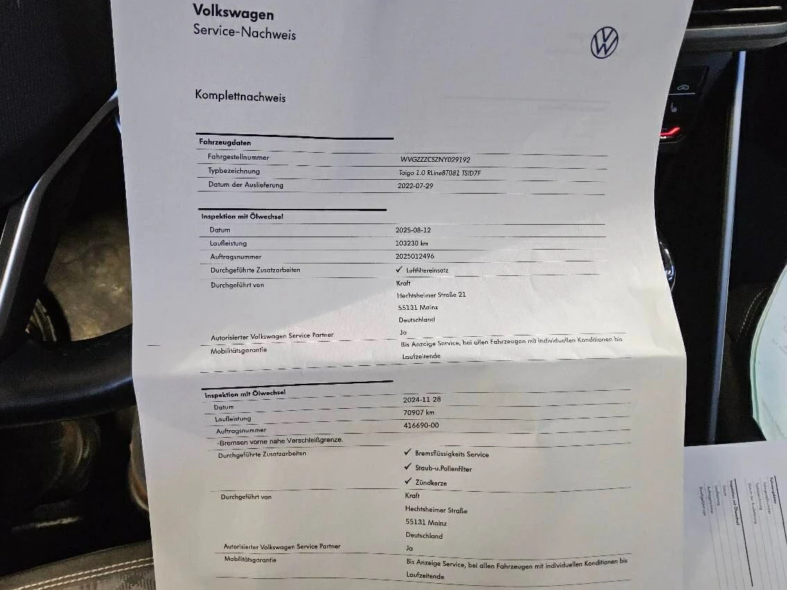 VW Taigo 1.0 TSI R-Line/IQ.Light/Keyless/Navi/История , снимка 12 - Автомобили и джипове - 53877991
