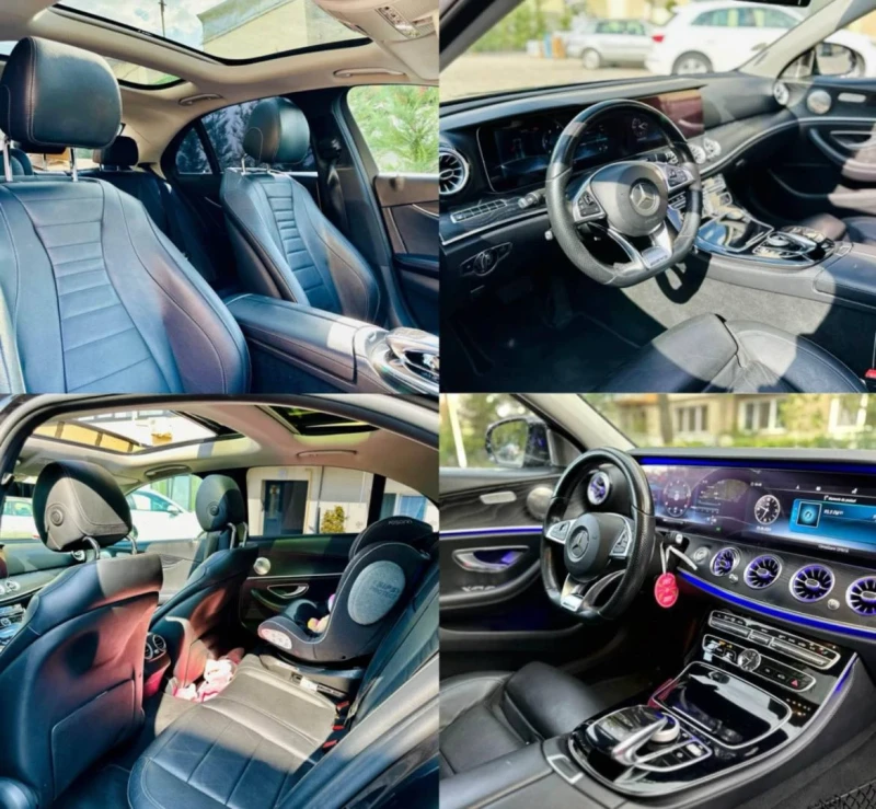 Mercedes-Benz E 220 9G AMG УНИКАТ, снимка 10 - Автомобили и джипове - 47427786