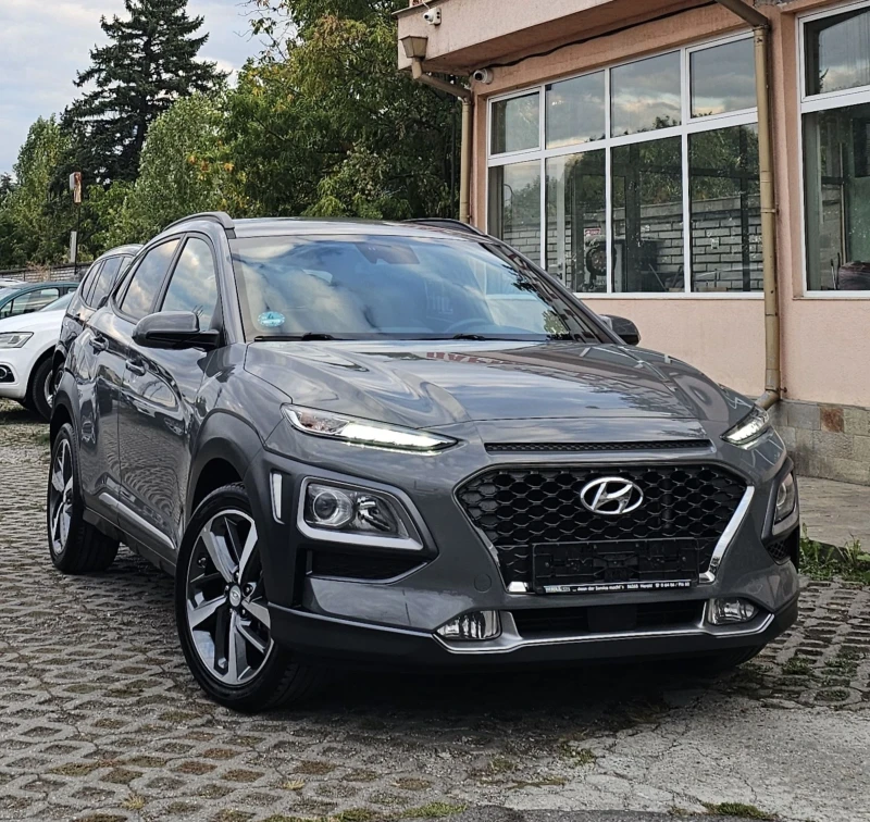 Hyundai Kona 1.6 T-GDI 177к.с. KRELL CarPlay Сервизна книжка, снимка 3 - Автомобили и джипове - 51895452
