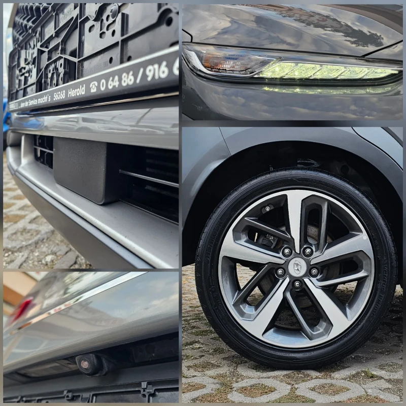 Hyundai Kona 1.6 T-GDI 177к.с. KRELL CarPlay Сервизна книжка, снимка 13 - Автомобили и джипове - 51895452