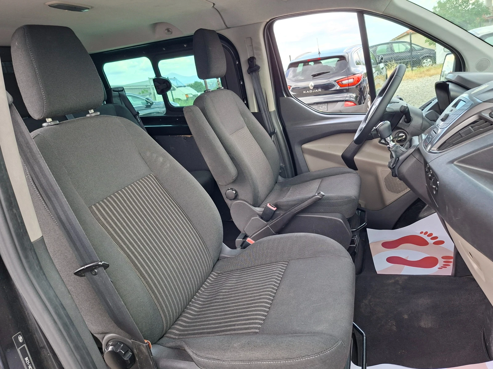Ford Transit Custom 2.2TDCI* 6-SPEED* 36м. х 255EUR.* , снимка 10 - Бусове и автобуси - 53910060