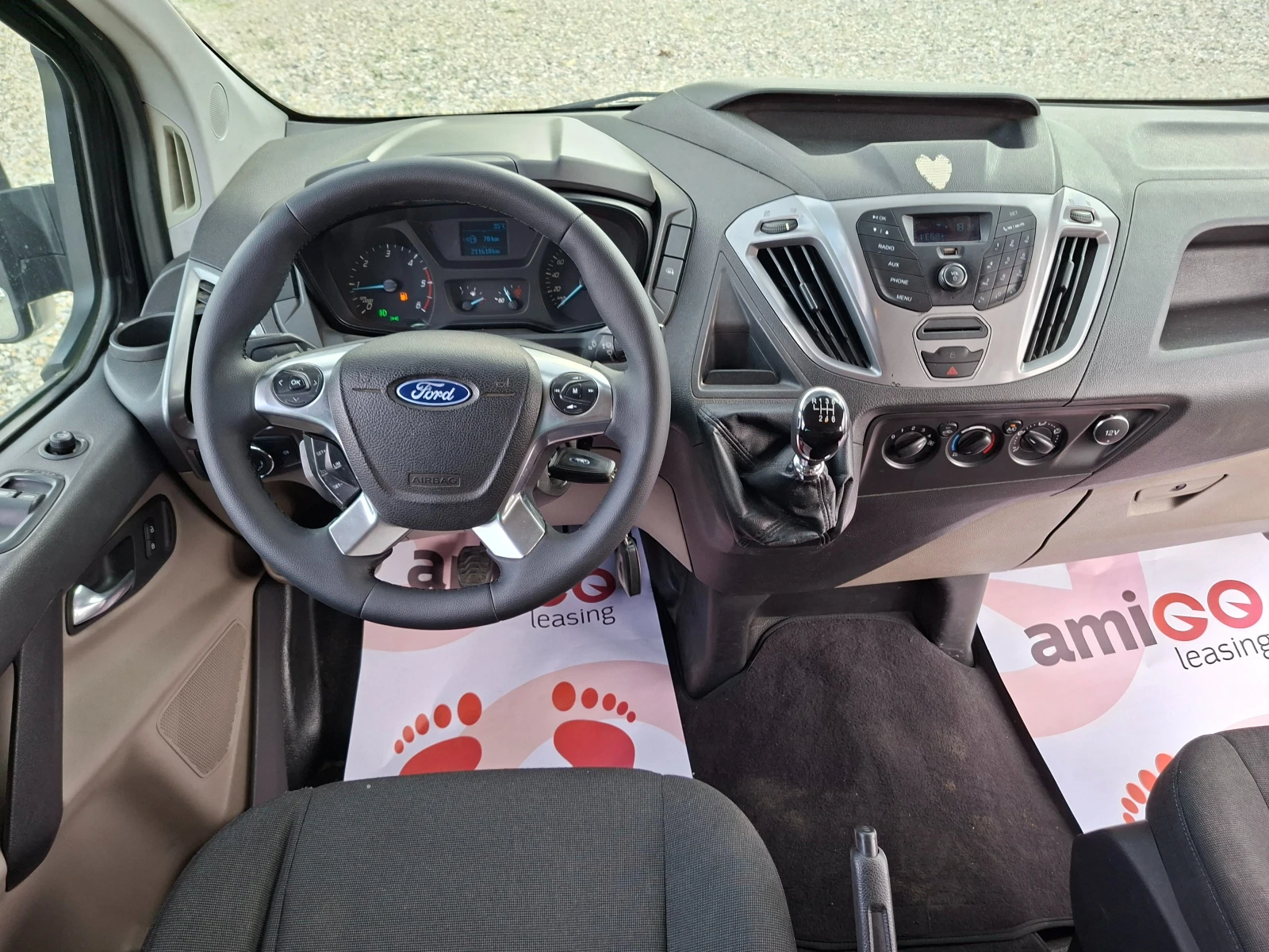 Ford Transit Custom 2.2TDCI* 6-SPEED* 36м. х 255EUR.* , снимка 12 - Бусове и автобуси - 53910060