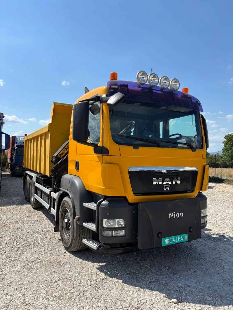 Man Tgs MAN TGS 26.360 6x4 3- СТРАНЕН САМОСВАЛ с КРАН, снимка 2 - Камиони - 51050238