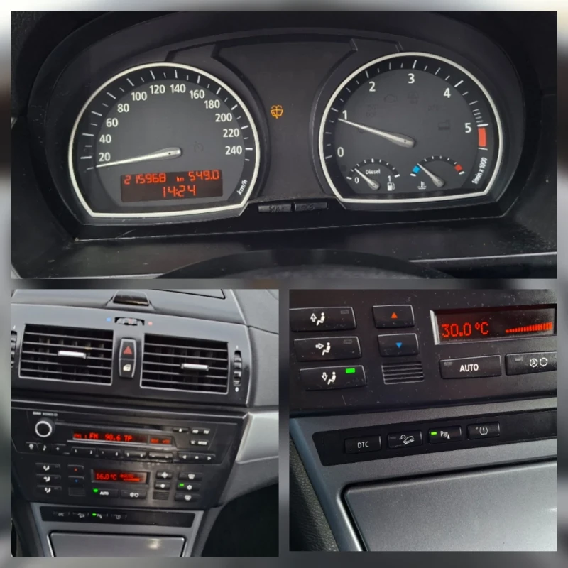 BMW X3 КОЖА/КСЕНОН/ПАРКТРОН/4Х4/215000км/, снимка 12 - Автомобили и джипове - 53327587