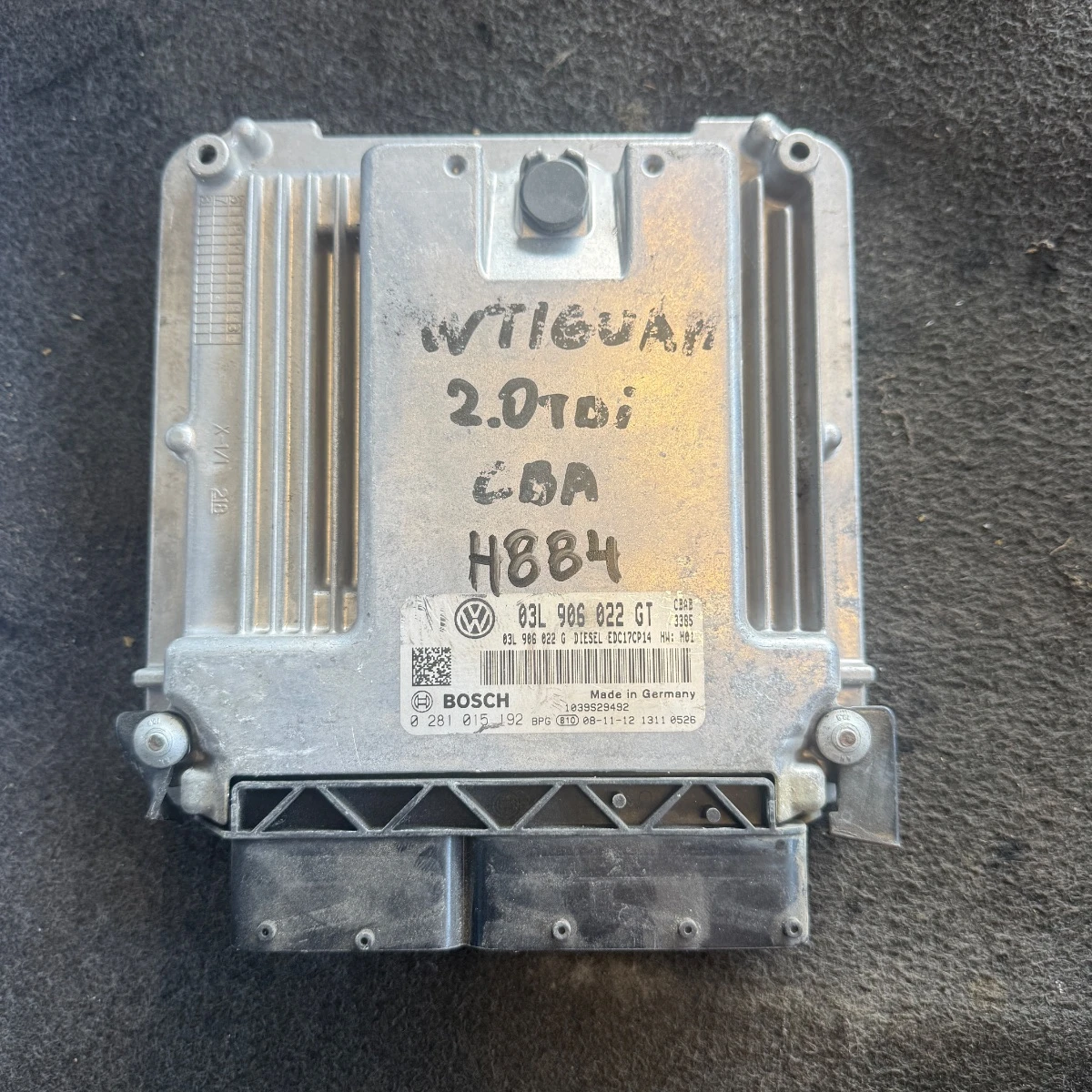 КОМПЮТЪР ECU VW Tiguan T1 20TDI CBA 03L906022GT ном 884 03L906022GT-884-1671
