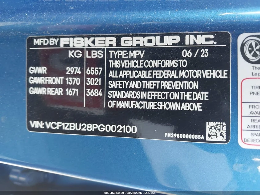 Fisker Ocean One AWD, снимка 9 - Автомобили и джипове - 55935341