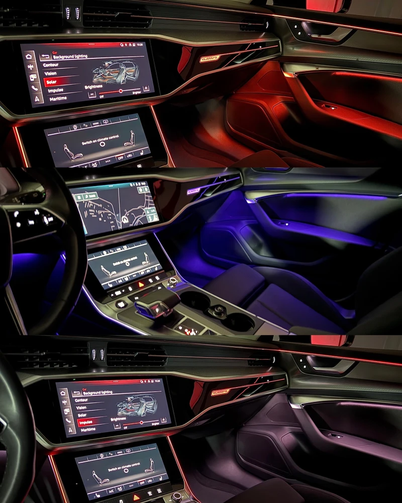 Audi A6 50 TDI/286к.с./8ZF/Matrix/Дистроник/Серв. история, снимка 10 - Автомобили и джипове - 51221134