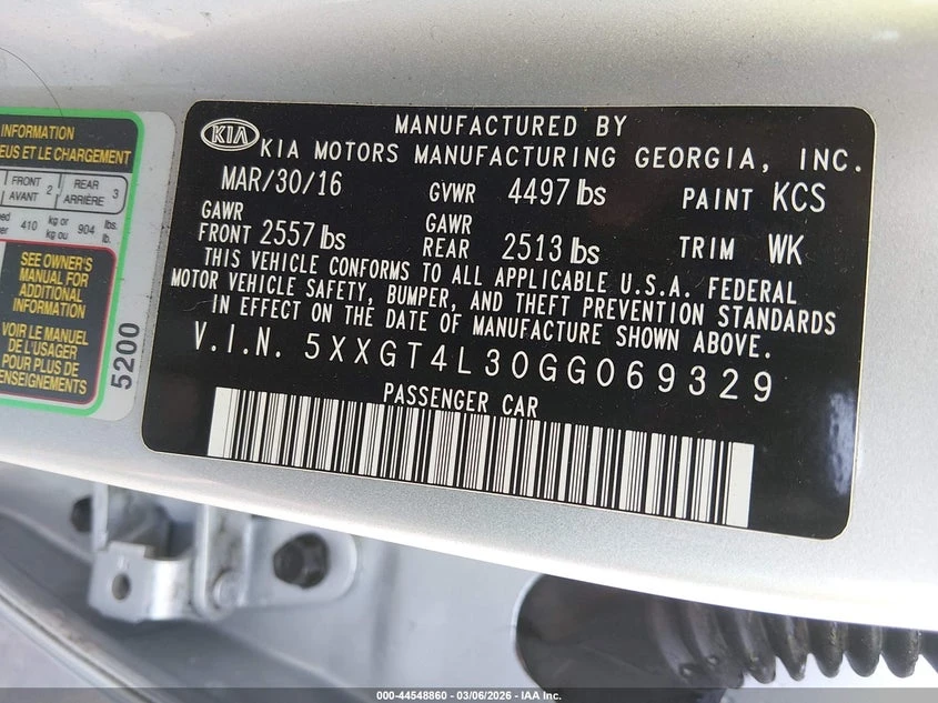 Kia Optima 2.4l Lx, снимка 9 - Автомобили и джипове - 54544160