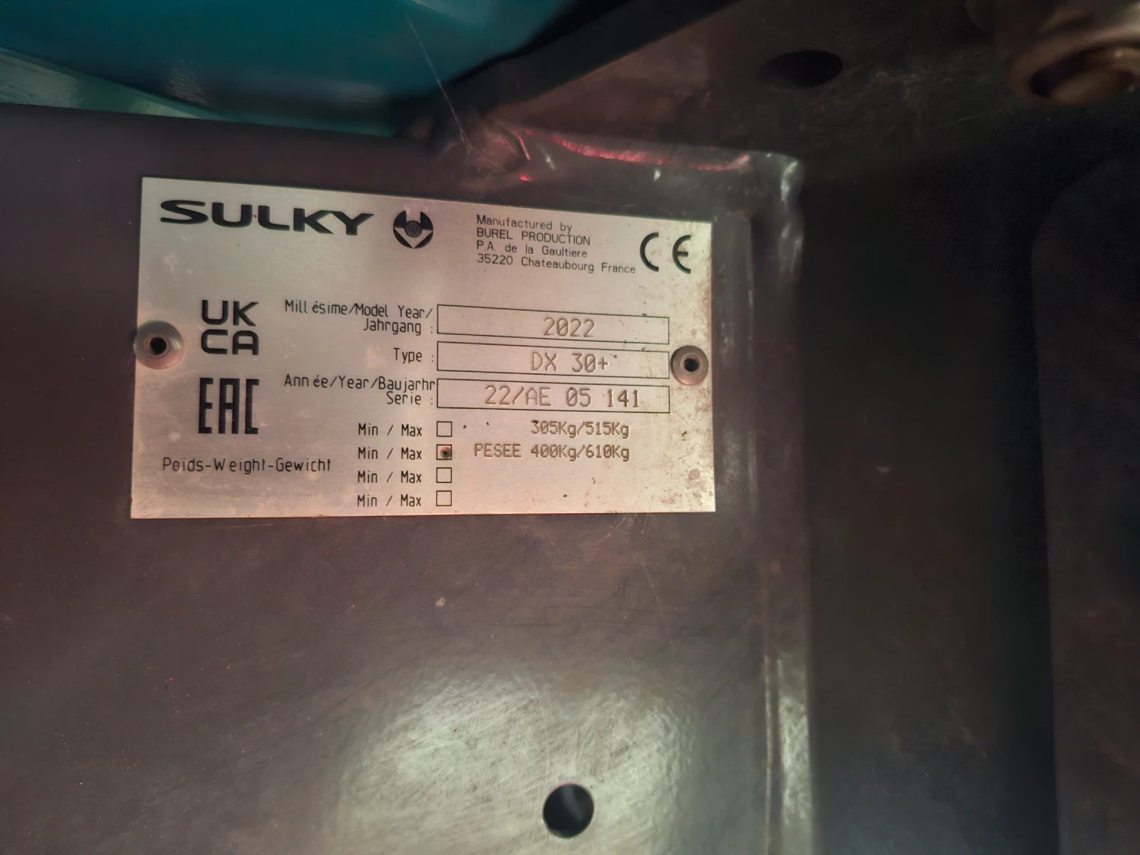 Торачка Sulky DX30, снимка 9 - Селскостопанска техника - 56059096