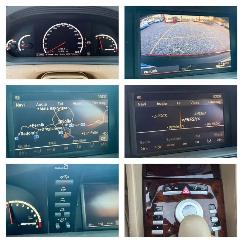 Mercedes-Benz CL 63 AMG V8 (525 кс) 7G-TRONIC/Soft close/Keyless/Обдухване, снимка 16 - Автомобили и джипове - 50898949