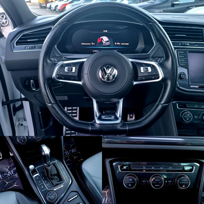 VW Tiguan 2.0TDI 3xR-LINE 4-MOTION LED FULL ПАНОРАМА, снимка 12 - Автомобили и джипове - 48381351