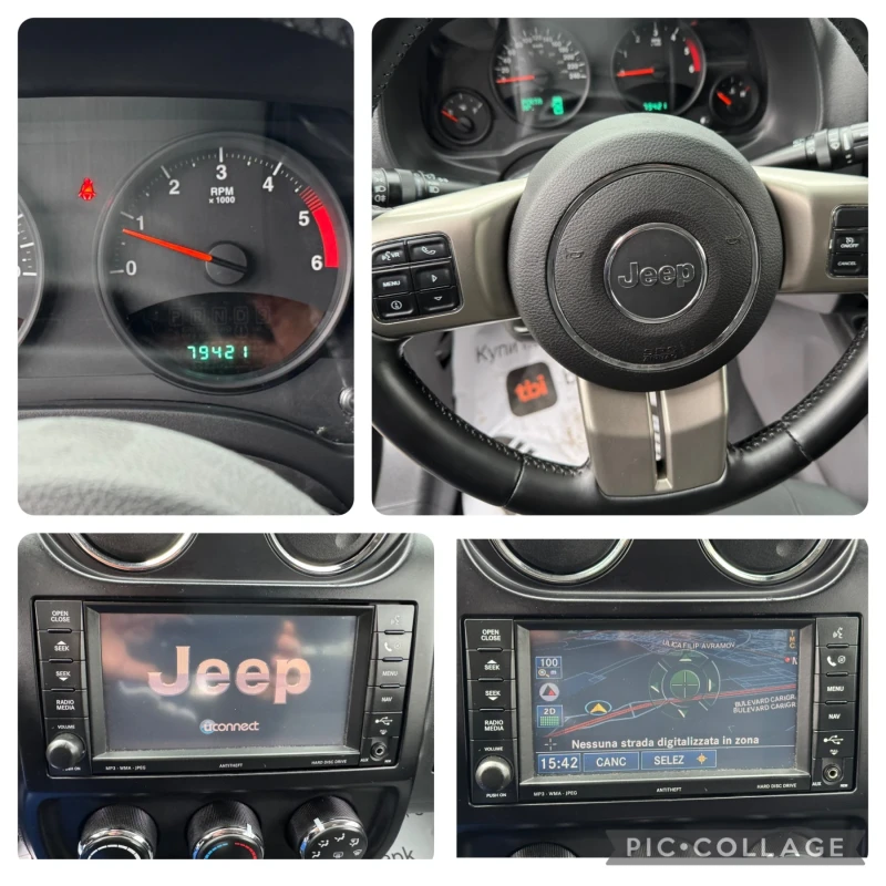 Jeep Compass 79000км.! Нов Нов!, снимка 14 - Автомобили и джипове - 49541699