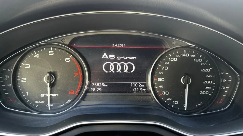 Audi A5 2.0 TFSI Заводски метан, снимка 17 - Автомобили и джипове - 45081594