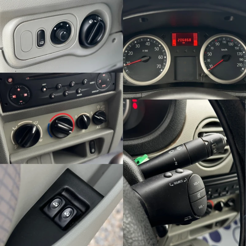 Renault Kangoo 1.5TDCI 85кс КЛИМАТИК 4-врати , снимка 17 - Автомобили и джипове - 48069211