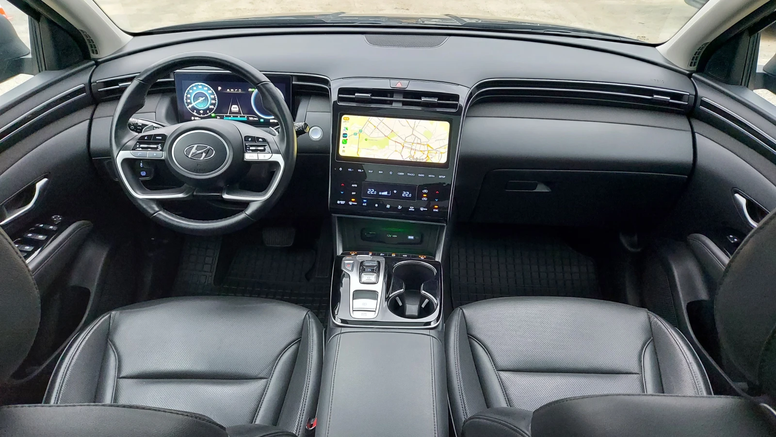 Hyundai Tucson -ПАНОРАМА+ КОЖА+ Hybrid+ 4×4  !  FULL  !, снимка 12 - Автомобили и джипове - 53925298