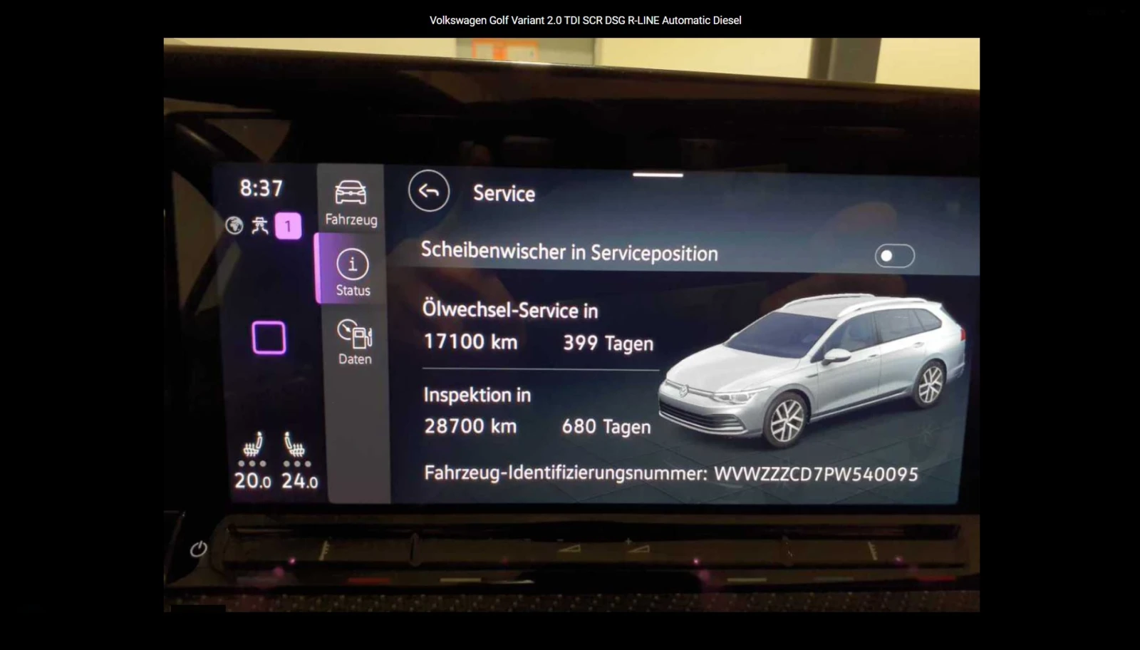 VW Golf Variant 2.0 TDI / SCR / DSG / R-LINE, снимка 8 - Автомобили и джипове - 53912199