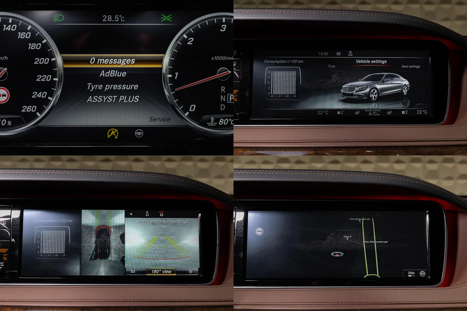 Mercedes-Benz S 350 4Matic| NightV| Distronic| Burmester| 7Cars| Гаран, снимка 17 - Автомобили и джипове - 56020016