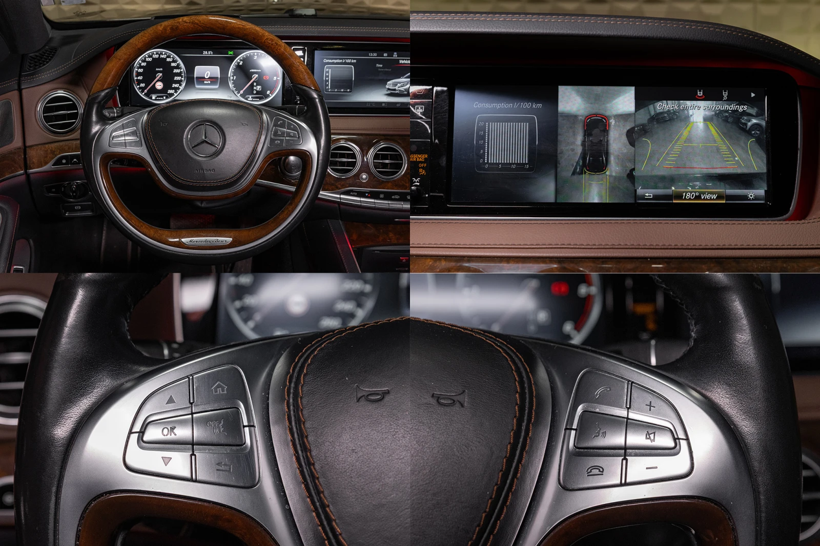 Mercedes-Benz S 350 4Matic| NightV| Distronic| Burmester| 7Cars| Гаран, снимка 14 - Автомобили и джипове - 56020016