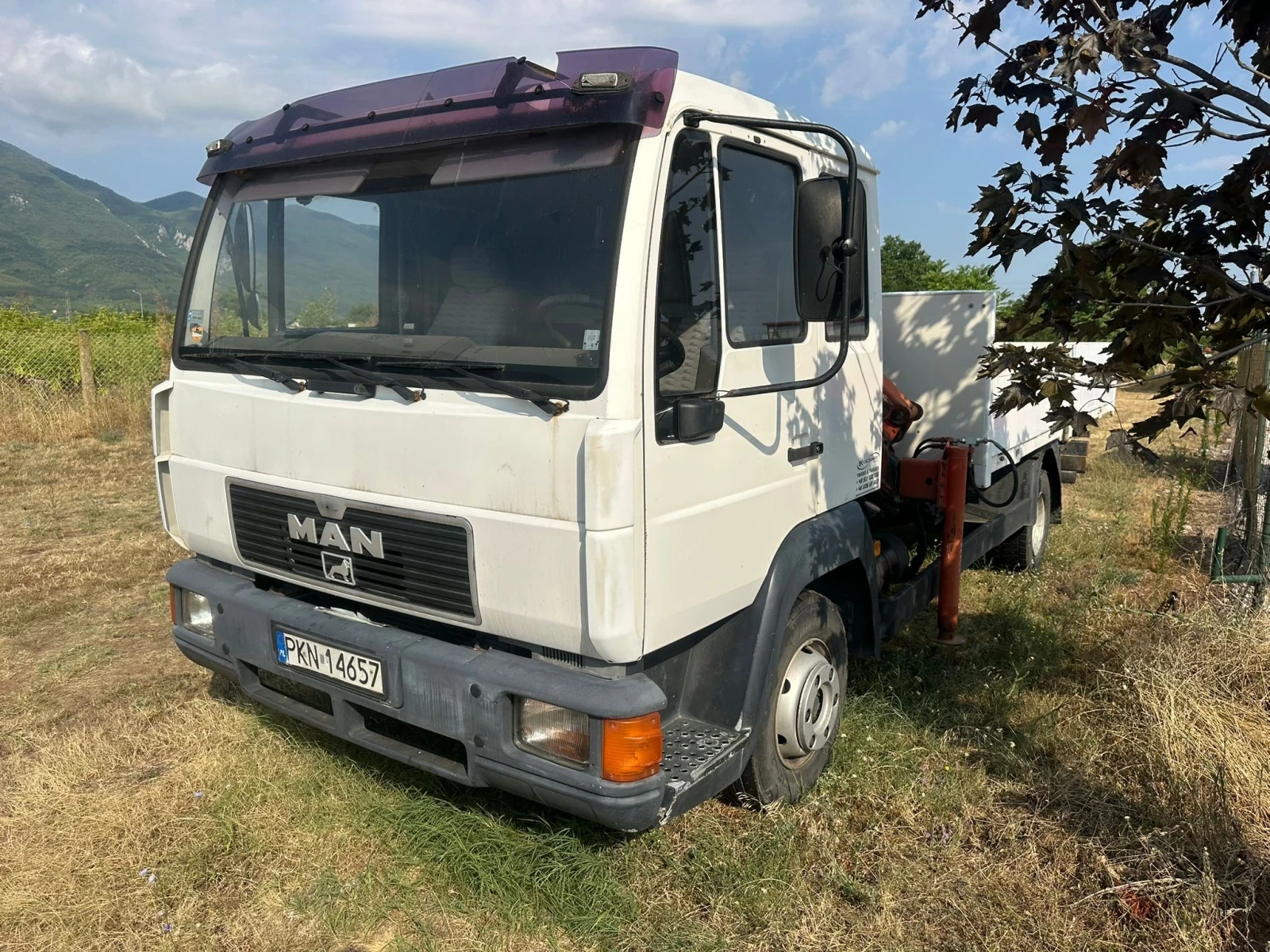 Man 8.163 Тристранен самосвал /Кран - изображение 6