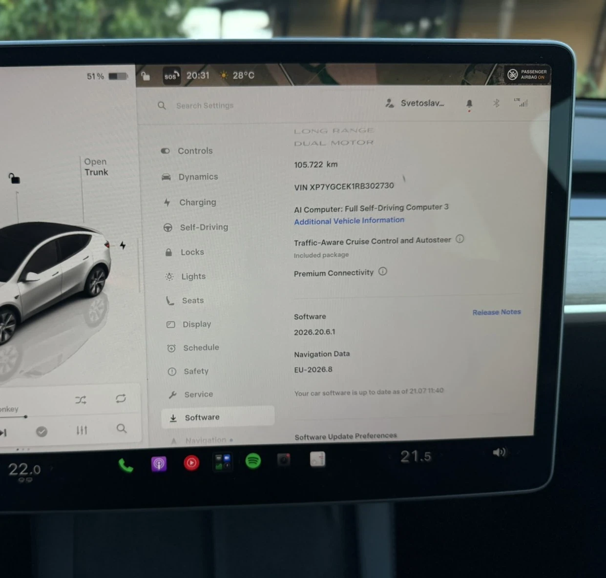 Tesla Model Y Long range, dual motor, Европа, снимка 11 - Автомобили и джипове - 55388702