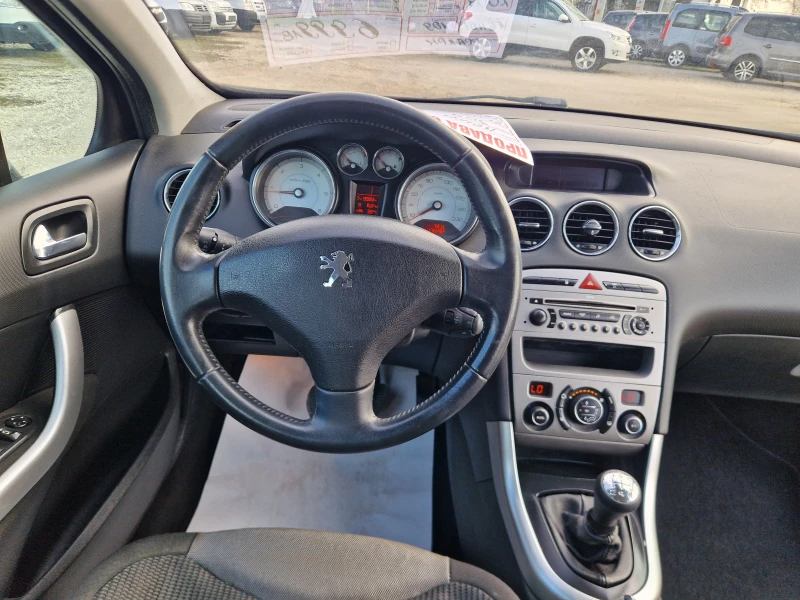 Peugeot 308 1.6/HDI/ПАНОРАМА, снимка 12 - Автомобили и джипове - 49597765