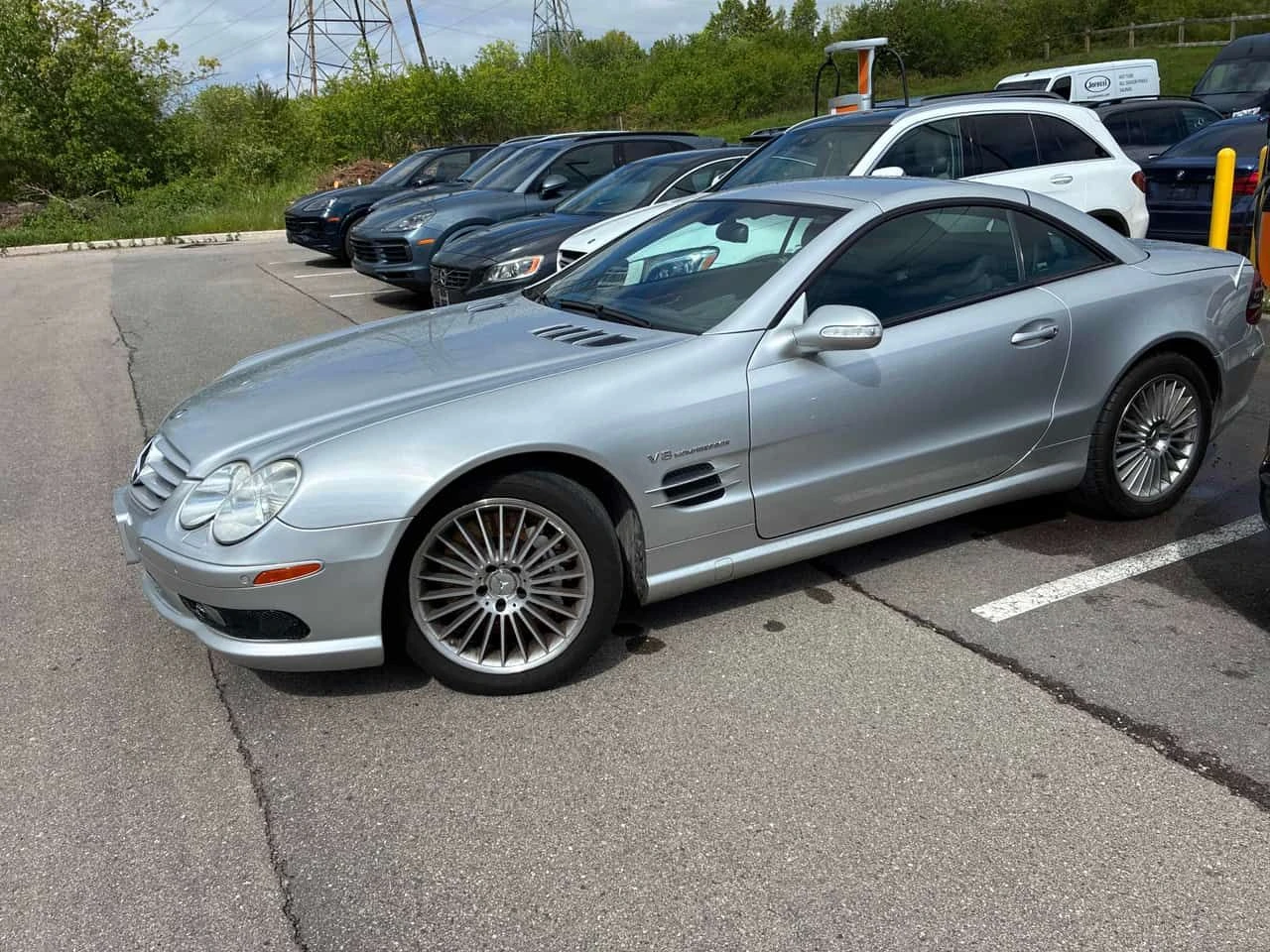 Mercedes-Benz SL * 5.4L AMG * АВТОКРЕДИТ БЕЗ ПЪРВОНАЧАЛНА ВНОСКА* , снимка 2 - Автомобили и джипове - 54717449