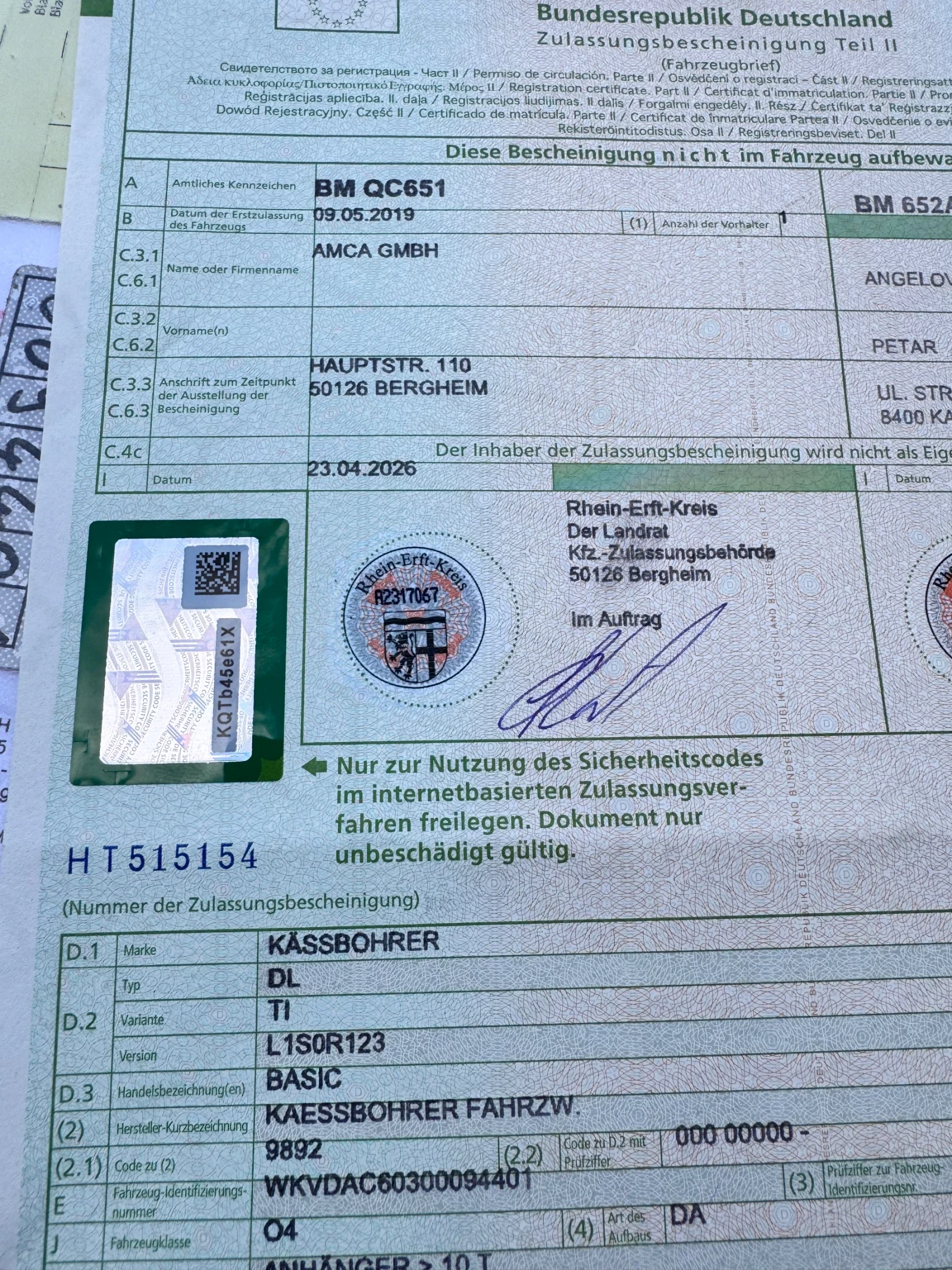 Полуремарке Kaessbohrer, снимка 9 - Ремаркета - 54822180
