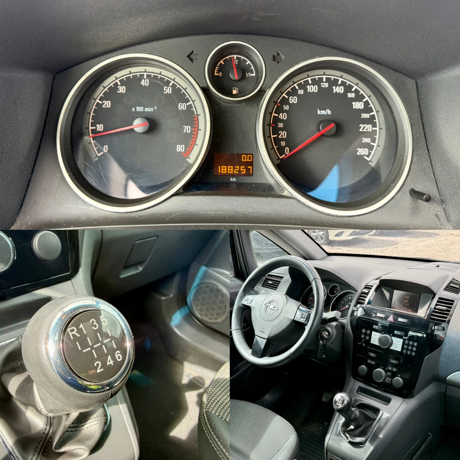 Opel Zafira 6+ 1* EcomTurbo* Cosmo* Панорама* Темпомат, снимка 14 - Автомобили и джипове - 54032831