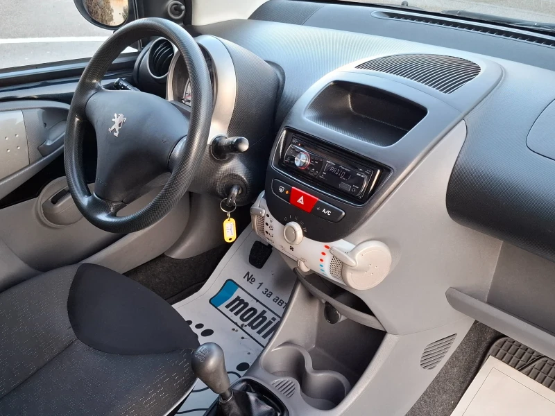 Peugeot 107 1.0i 68hp * КЛИМАТИК * EURO 4 * ЛИЗИНГ * , снимка 14 - Автомобили и джипове - 49336837