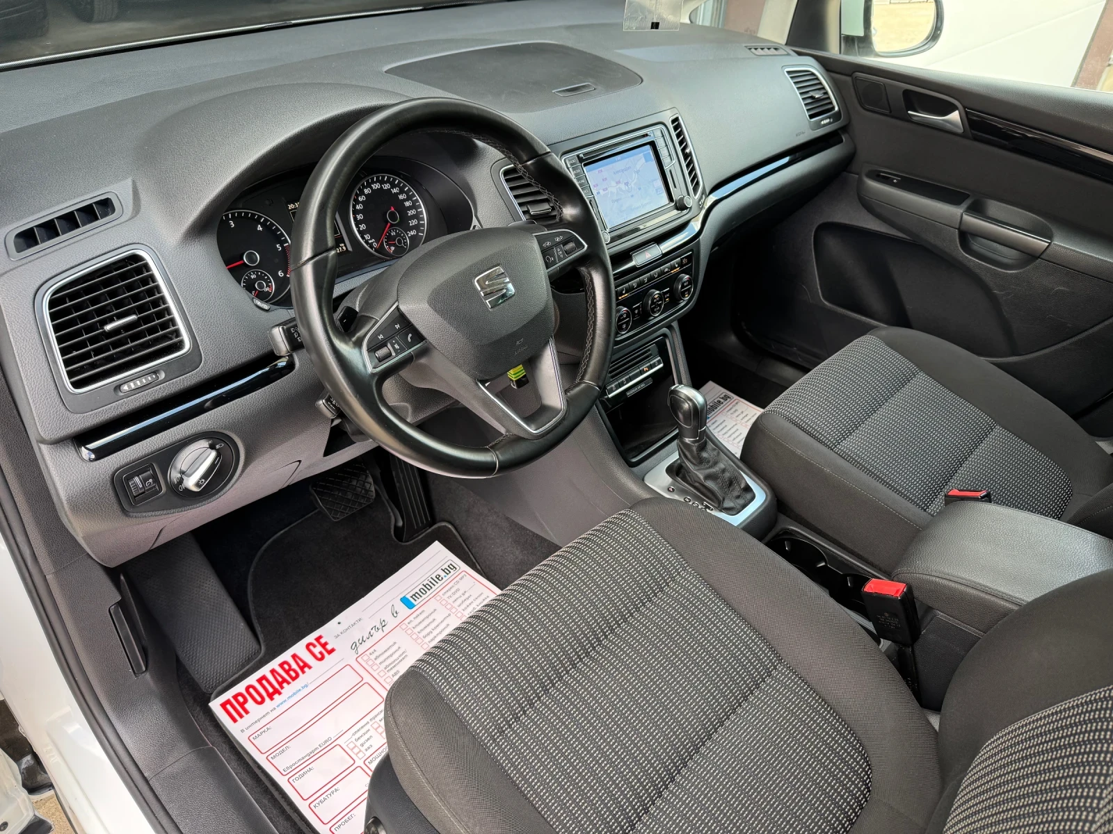 Seat Alhambra * 2.0TDI* FACE* HIGHLINE* DSG-6* NAVI* TOP* , снимка 9 - Автомобили и джипове - 54461250
