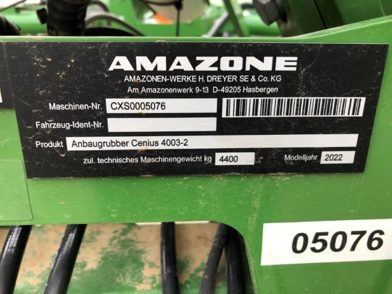 Култиватор Amazone Cenius 4003-2, снимка 10 - Селскостопанска техника - 47179208