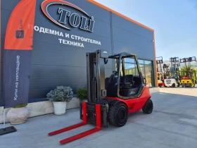 Мотокар Linde 3 тонен / ТРИПЛЕКС + СВОБОДЕН ХОД / ИЗРАВНИТЕЛ, снимка 1