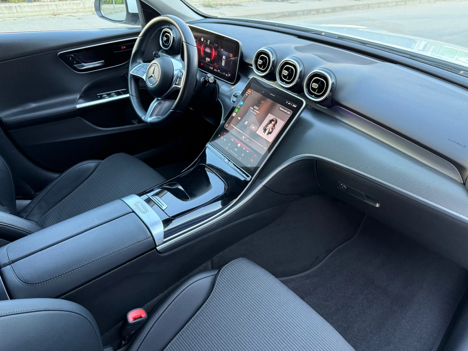 Mercedes-Benz C 200 EQPOWER/DIGITAL/9G-TRONIC/ПОДГРЕВ/КАМЕРА/FULL-LED/, снимка 9 - Автомобили и джипове - 54848618