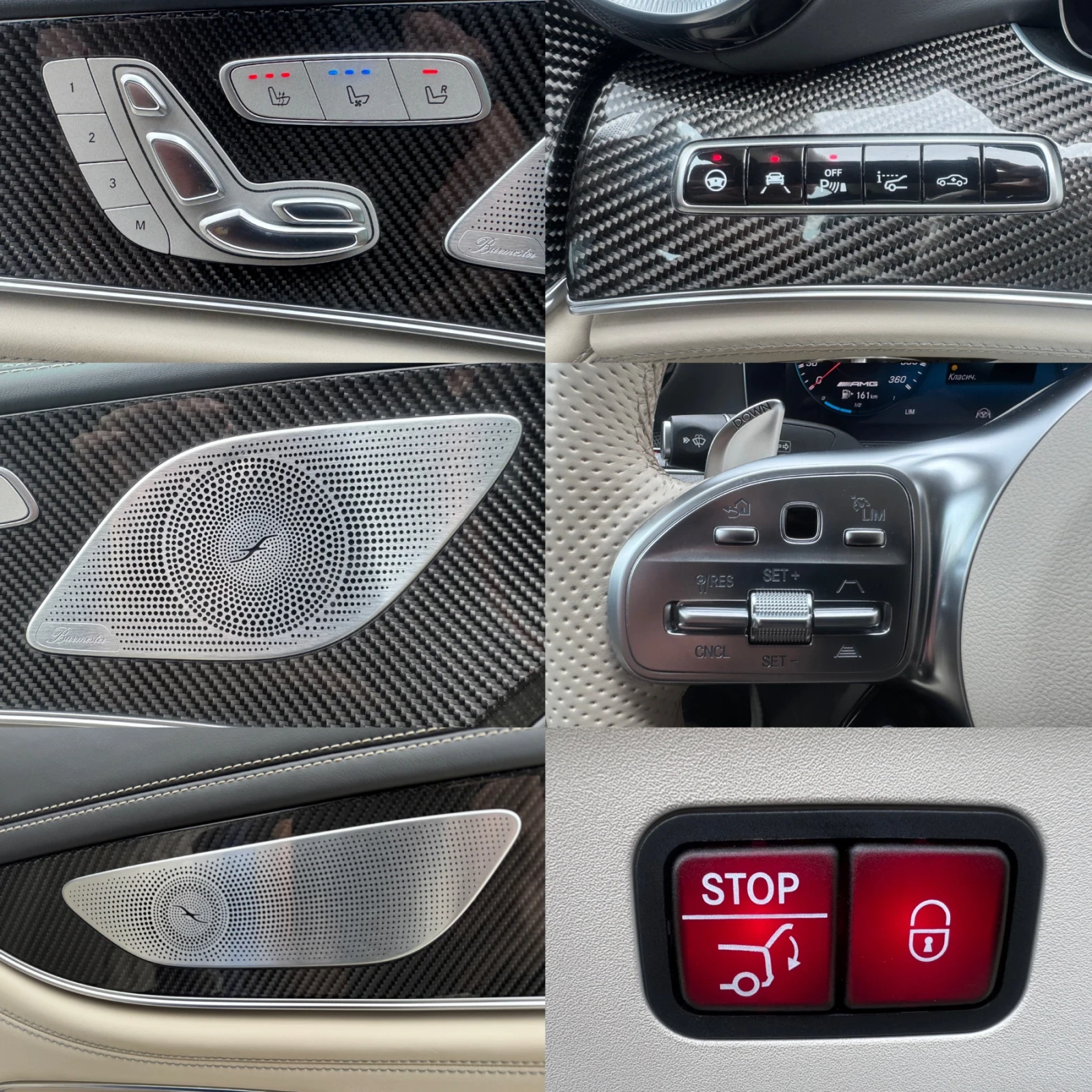 Mercedes-Benz AMG GT 63S#BRABUS#CARBON#DESIGNO#SOFTCL#FULL FULL, снимка 14 - Автомобили и джипове - 54073370