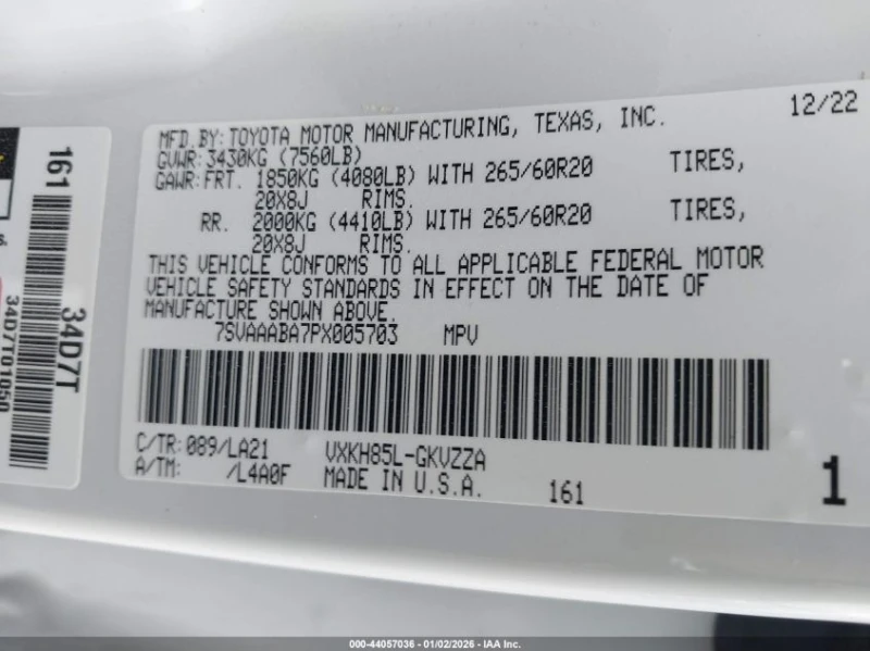 Toyota Sequoia 3.4l Platinum, снимка 9 - Автомобили и джипове - 53386602