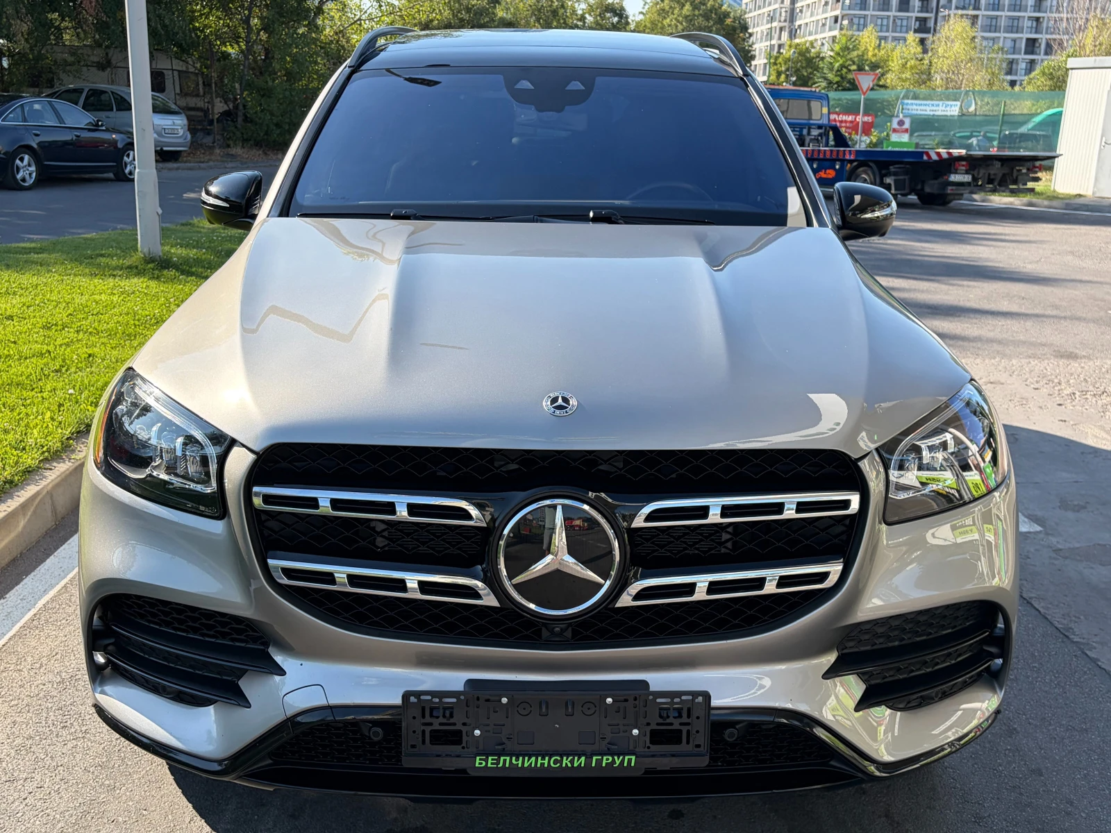 Mercedes-Benz GLS 450 EQ/AMG/4M/9G/BURMESTER/360/5+ 1, снимка 2 - Автомобили и джипове - 56011655