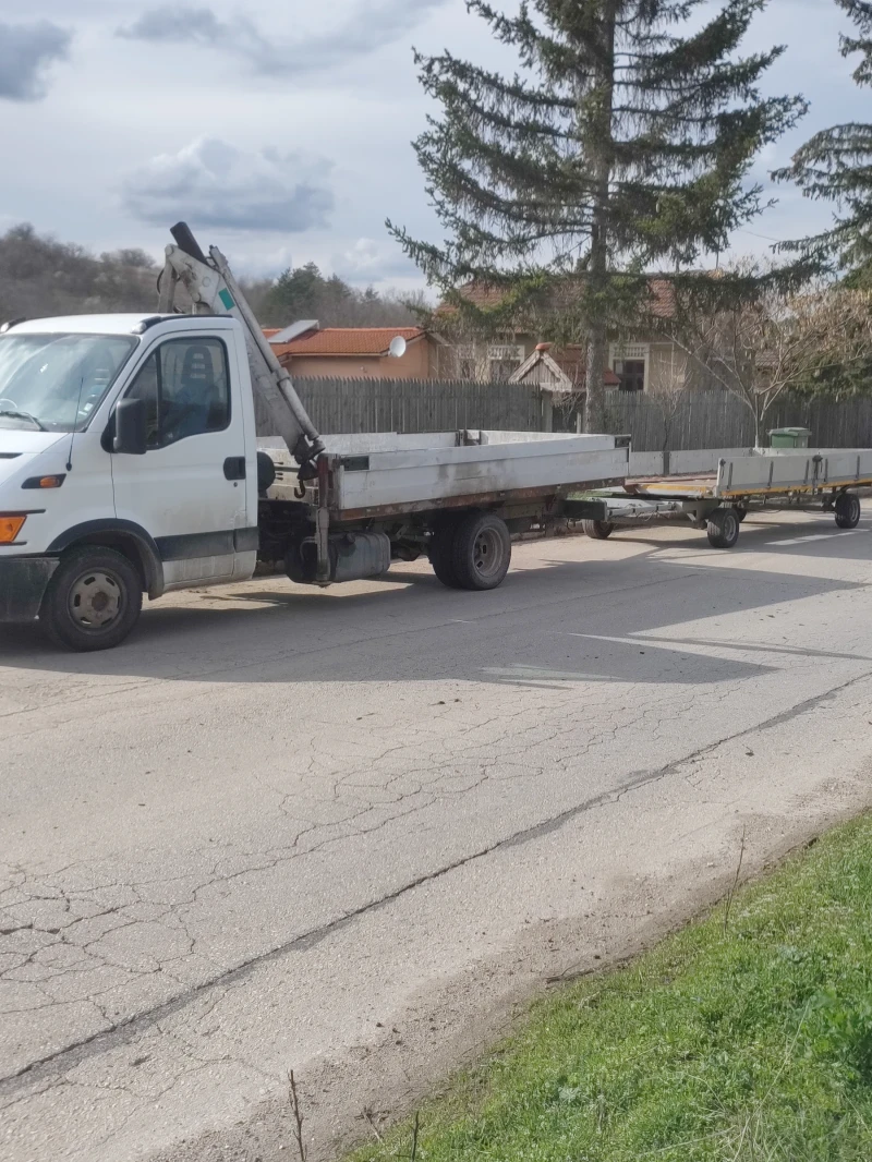 Iveco 35c15 с Кран и ремърке, снимка 1 - Бусове и автобуси - 48727638