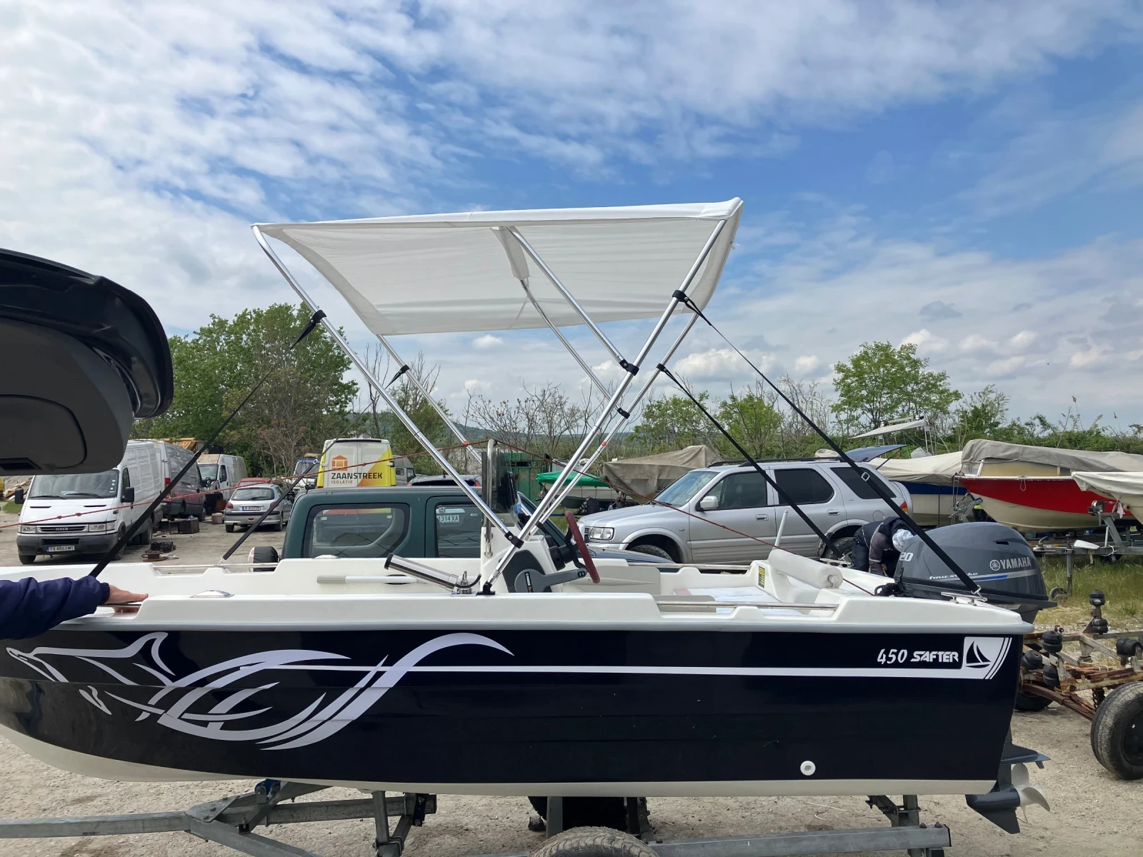Лодка Safter Yacht 4.50, снимка 9 - Воден транспорт - 54390121