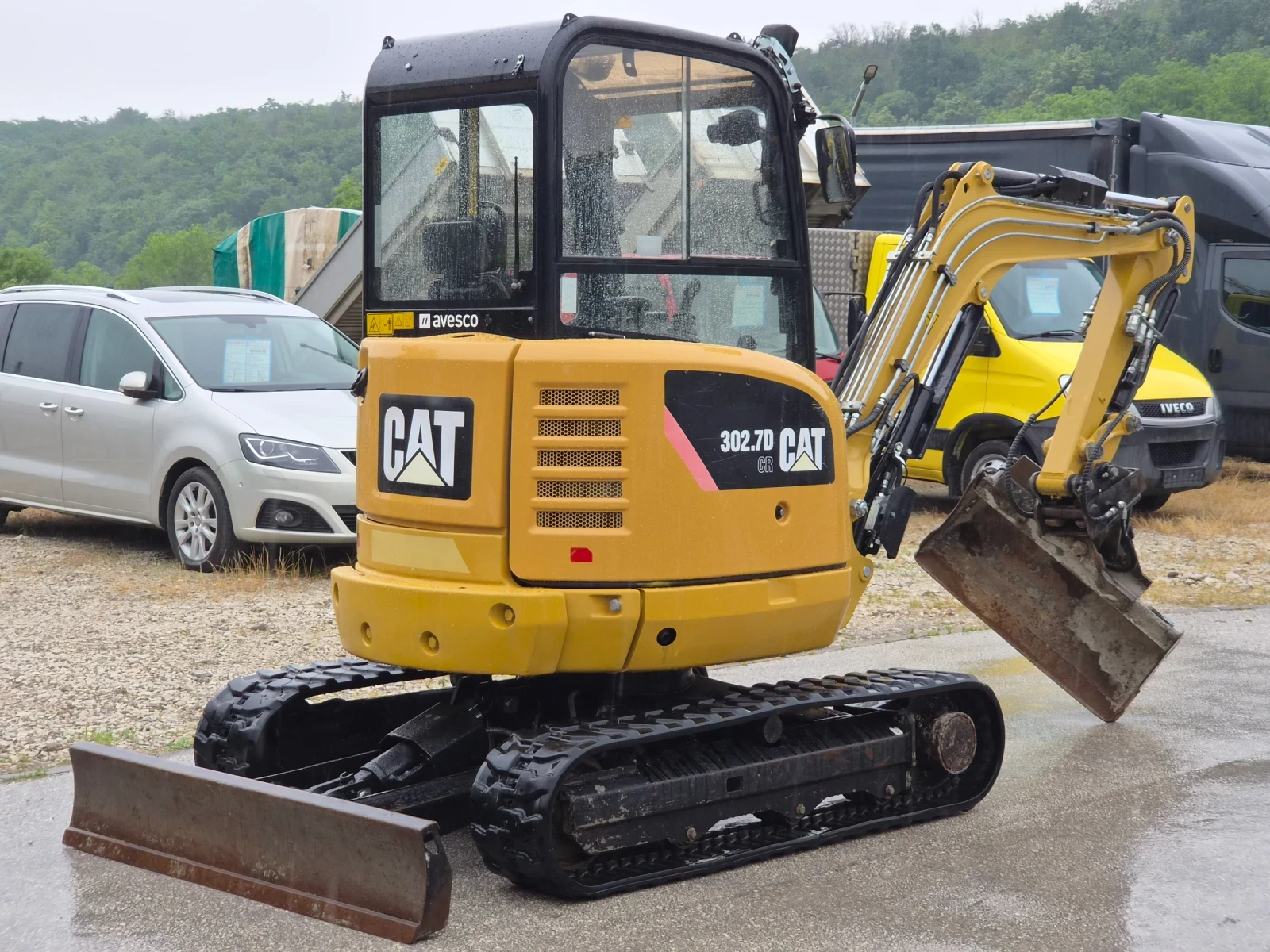 Багер Cat 302.7D CR/3.0т./3кофи+ бързосменник/НулевРадиус/ТО, снимка 7 - Индустриална техника - 55102417