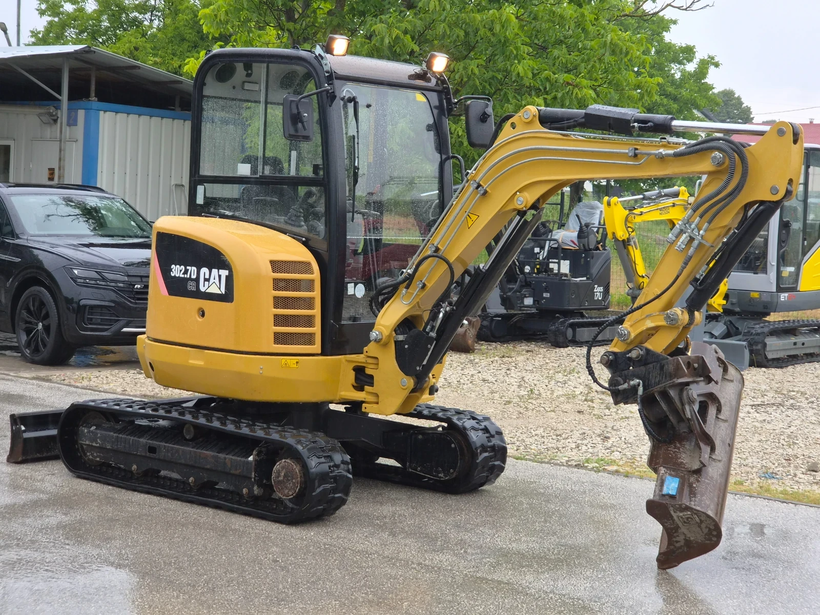 Багер Cat 302.7D CR/3.0т./3кофи+ бързосменник/НулевРадиус/ТО