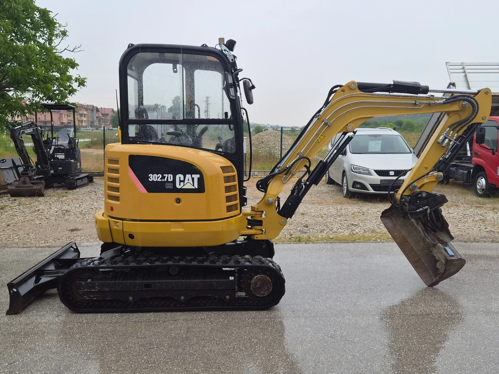 Багер Cat 302.7D CR/3.0т./3кофи+ бързосменник/НулевРадиус/ТО, снимка 8 - Индустриална техника - 55102417