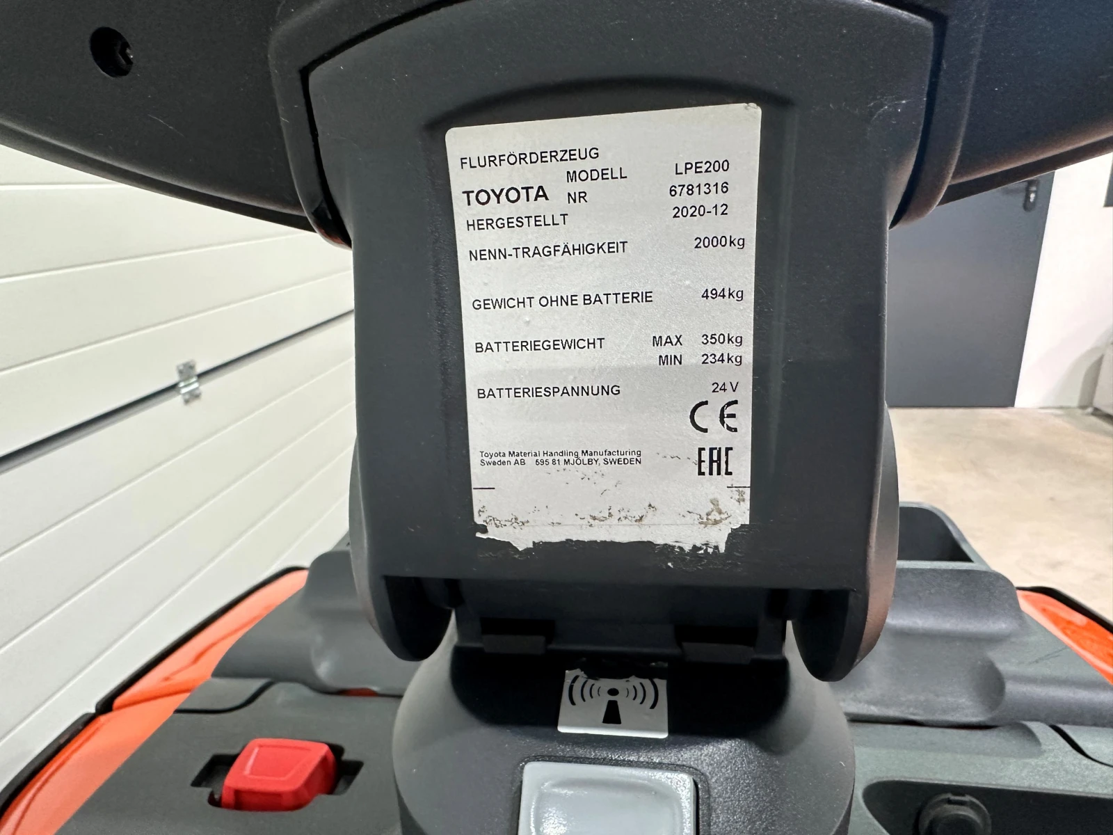 Електрокар Toyota LPE200, снимка 5 - Индустриална техника - 55008935