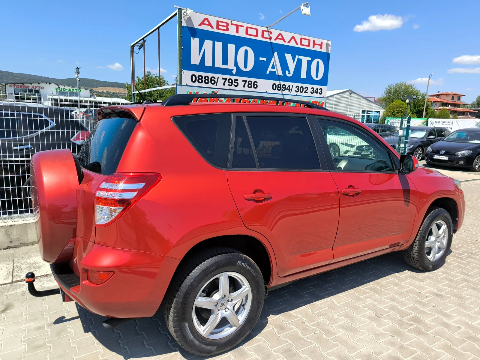 Toyota Rav4 2, 2D-4D, 150к.с.-4Х4-6скор.ЕВРО 5, БОРДО МЕТАЛИК, снимка 6 - Автомобили и джипове - 55491576