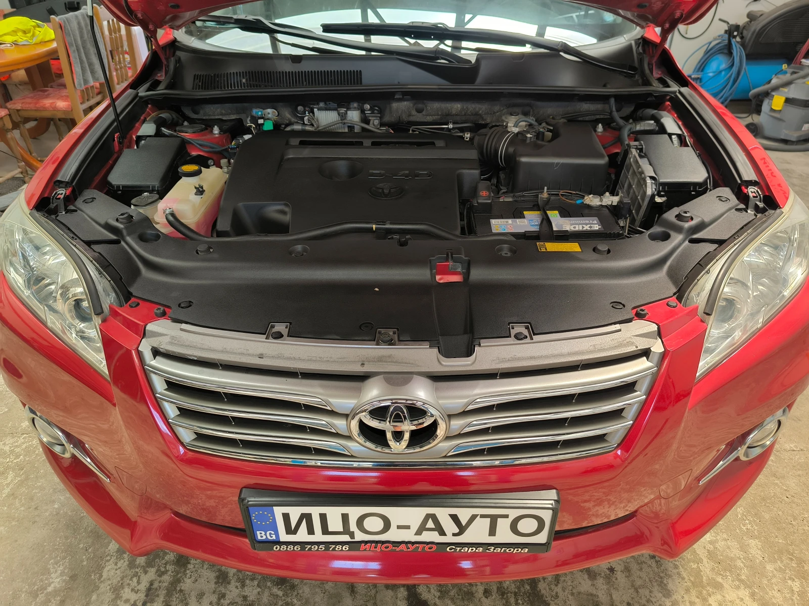 Toyota Rav4 2, 2D-4D, 150к.с.-4Х4-6скор.ЕВРО 5, БОРДО МЕТАЛИК, снимка 16 - Автомобили и джипове - 55491576