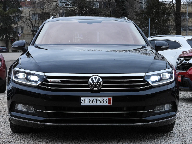 VW Passat 2.0ШВЕЙЦАРИЯ-ДИСТРОНИК/LED/САМОПАРКИРАНЕ/КОЖА/НАВИ, снимка 2 - Автомобили и джипове - 53479054