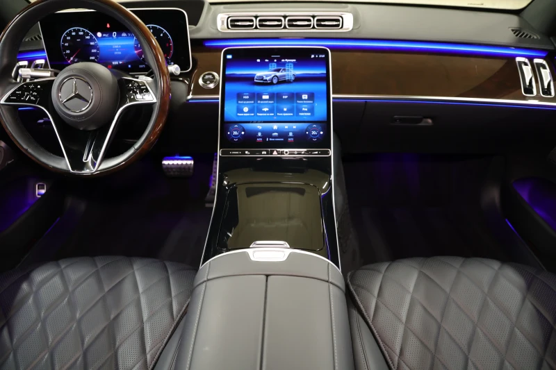 Mercedes-Benz S 450 d Long AMG 3xTV Ексклузив Вентилация Масаж Панорам, снимка 9 - Автомобили и джипове - 52667875