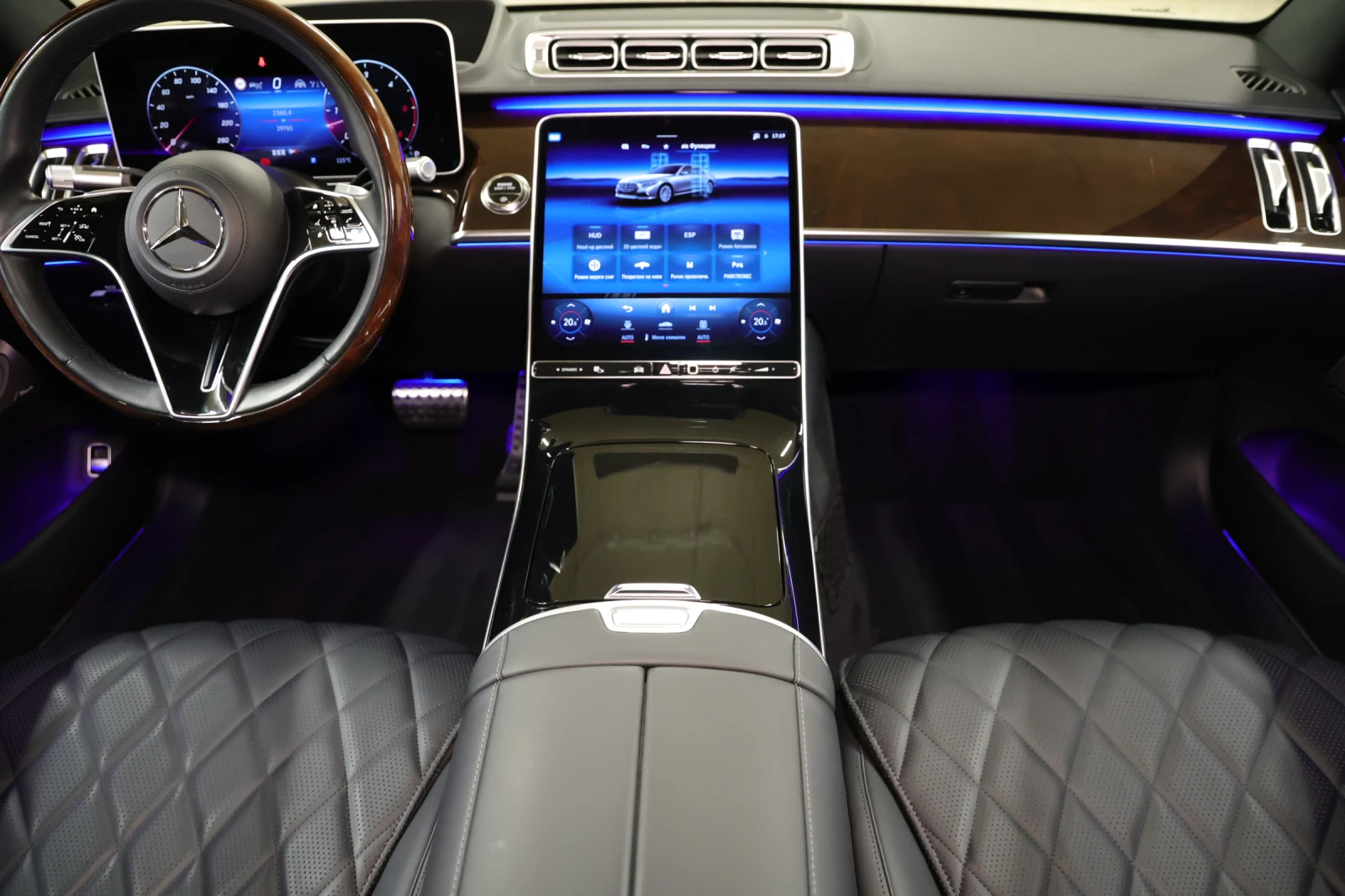 Mercedes-Benz S 450 d Long AMG 3xTV Ексклузив Вентилация Масаж Панорам - изображение 9