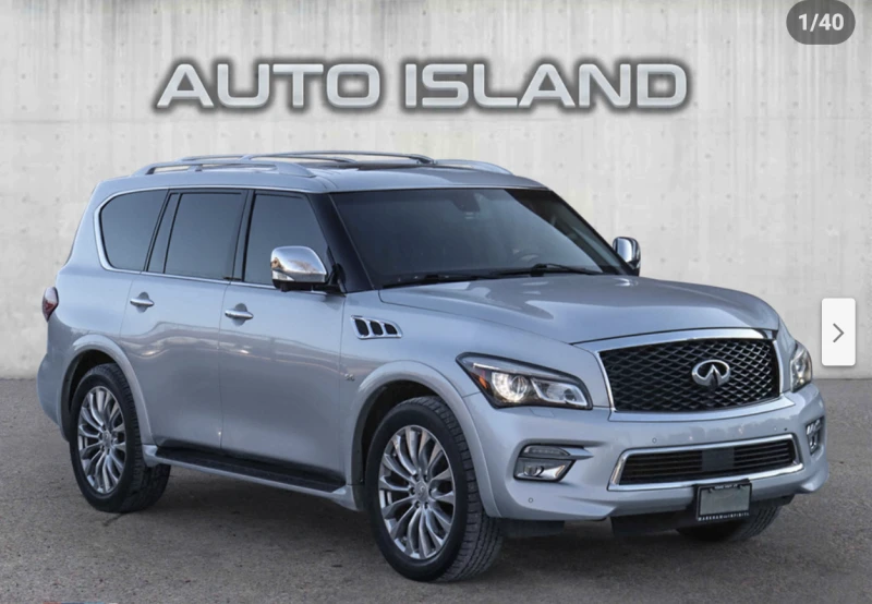 Infiniti QX80 7МЕСТА* 3TV* ДИСТРОНИК* 360КАМЕРА* ПОДГРЕВ* КЕЙЛЕС - 34600 лв. / 17690.70 € - 18200487 1