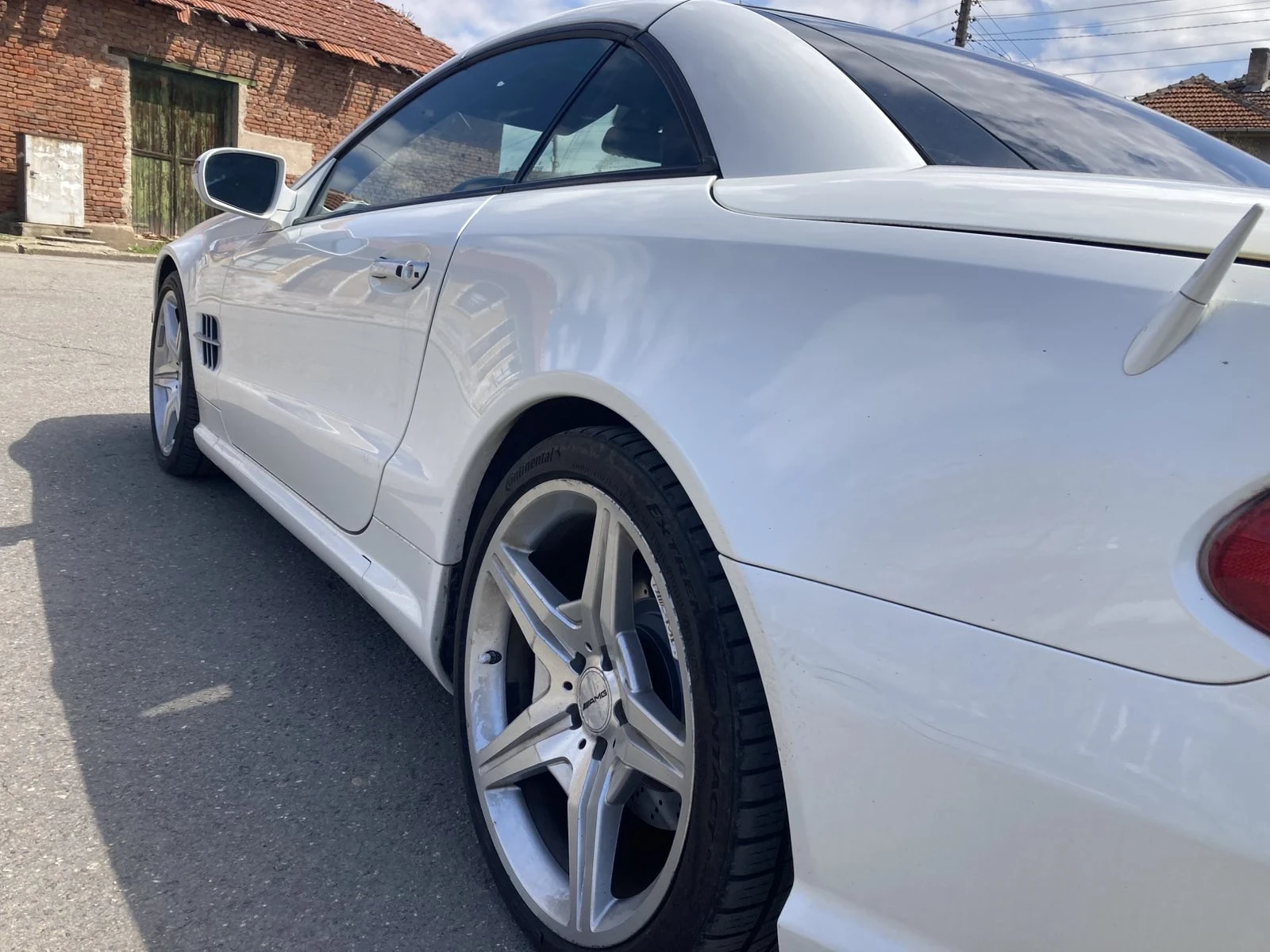 Mercedes-Benz SL 55 AMG SL550 бяла перла - изображение 5